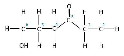 Numbering the organic molecule's main chain