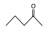 Pentan-2-one's skeletal formula